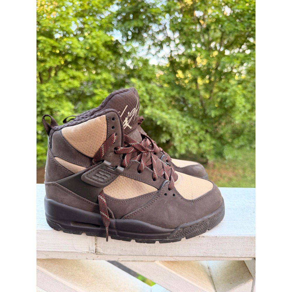 Jordan Flight 45 TRK Velvet Brown Khaki Boots Women's Sneakers 467927-204